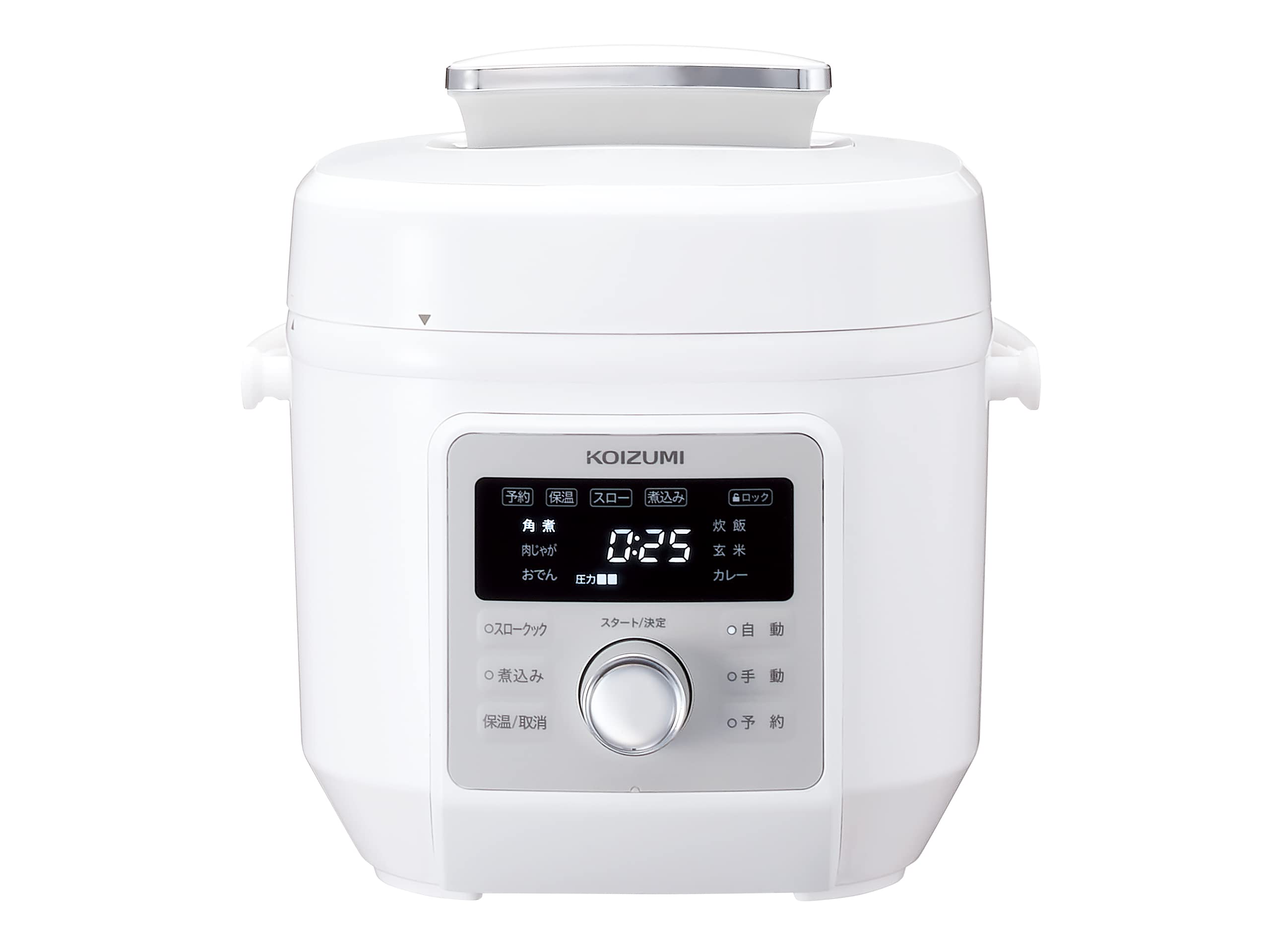 新品 KOIZUMI マイコン電気圧力鍋 Pressure Cooker Amazon | コイズミ マイコン電気圧力鍋 2.0L 6種類自動メニュー